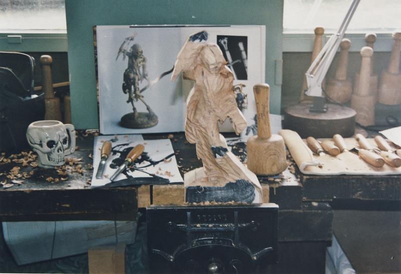 Skeleton a.jpg - "Skeleton - taking shape" - by Colin Etherington  A work in progress - See next image for finished figure.